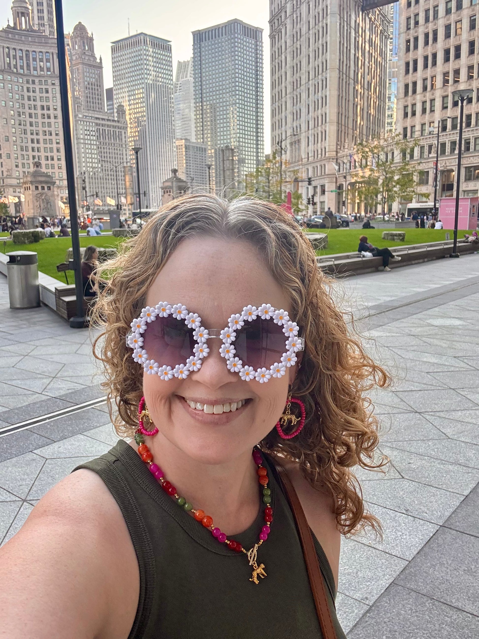 “Slay All Day” beaded toggle charm necklace