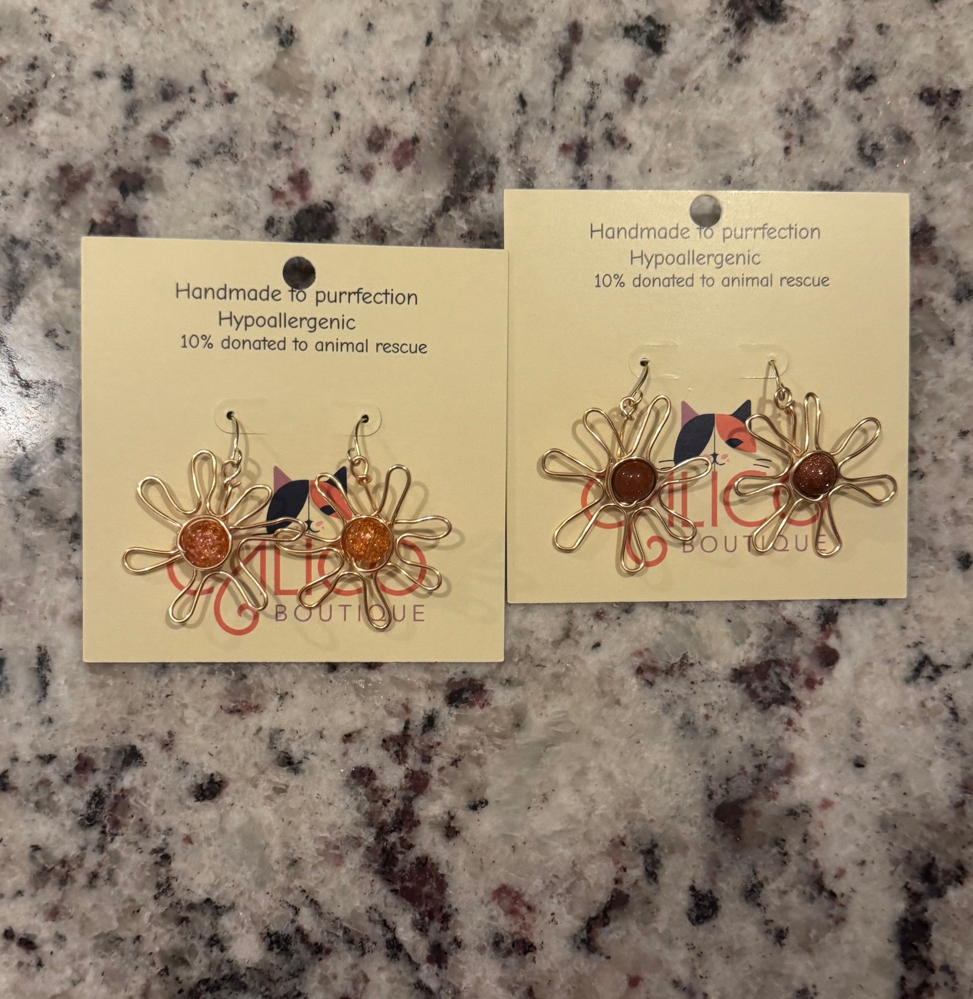 Handmade Hypoallergenic Whoopsie Daisy Earrings