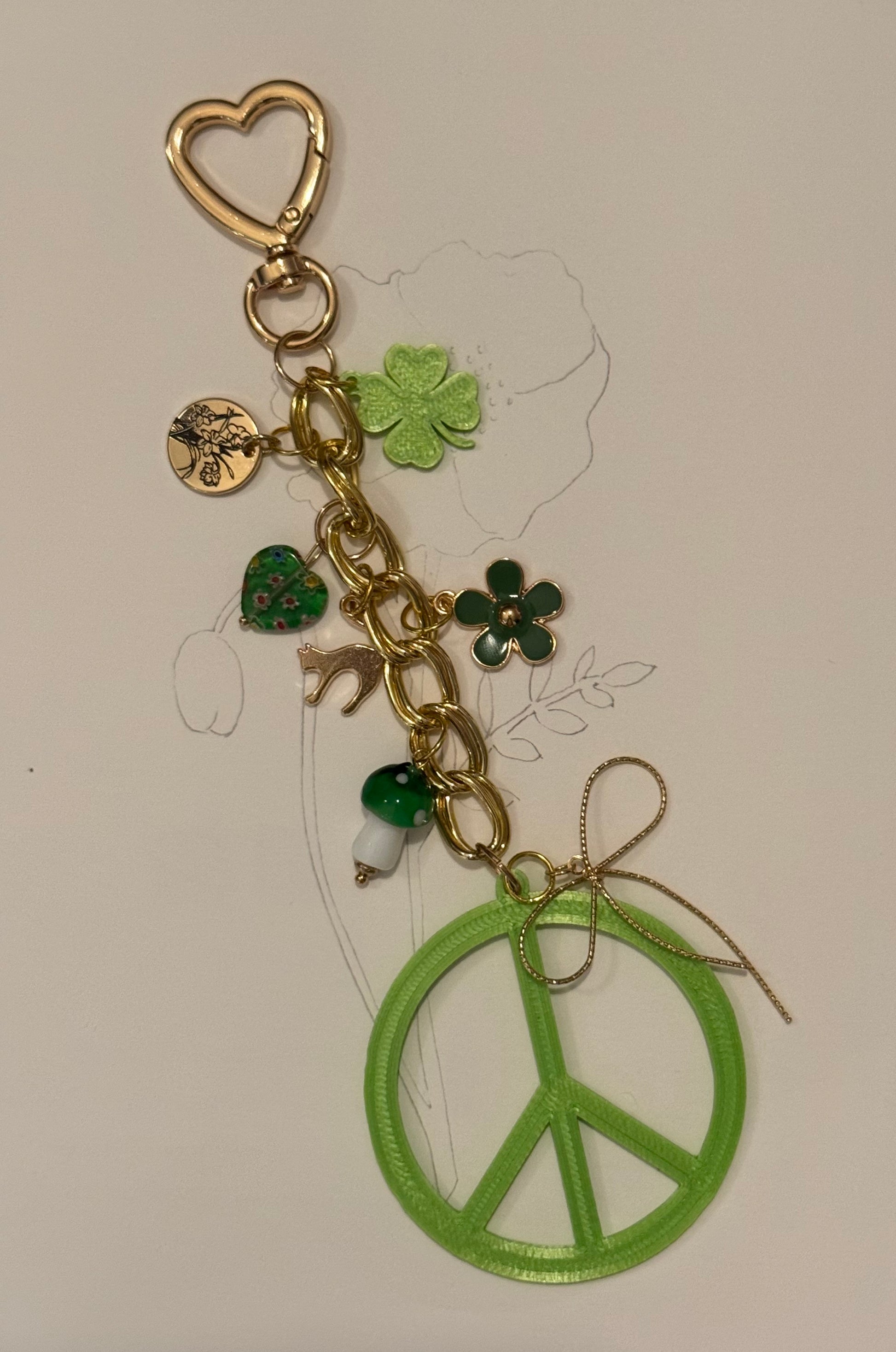 UPGRADED Handmade Customized Signature Bag Charm