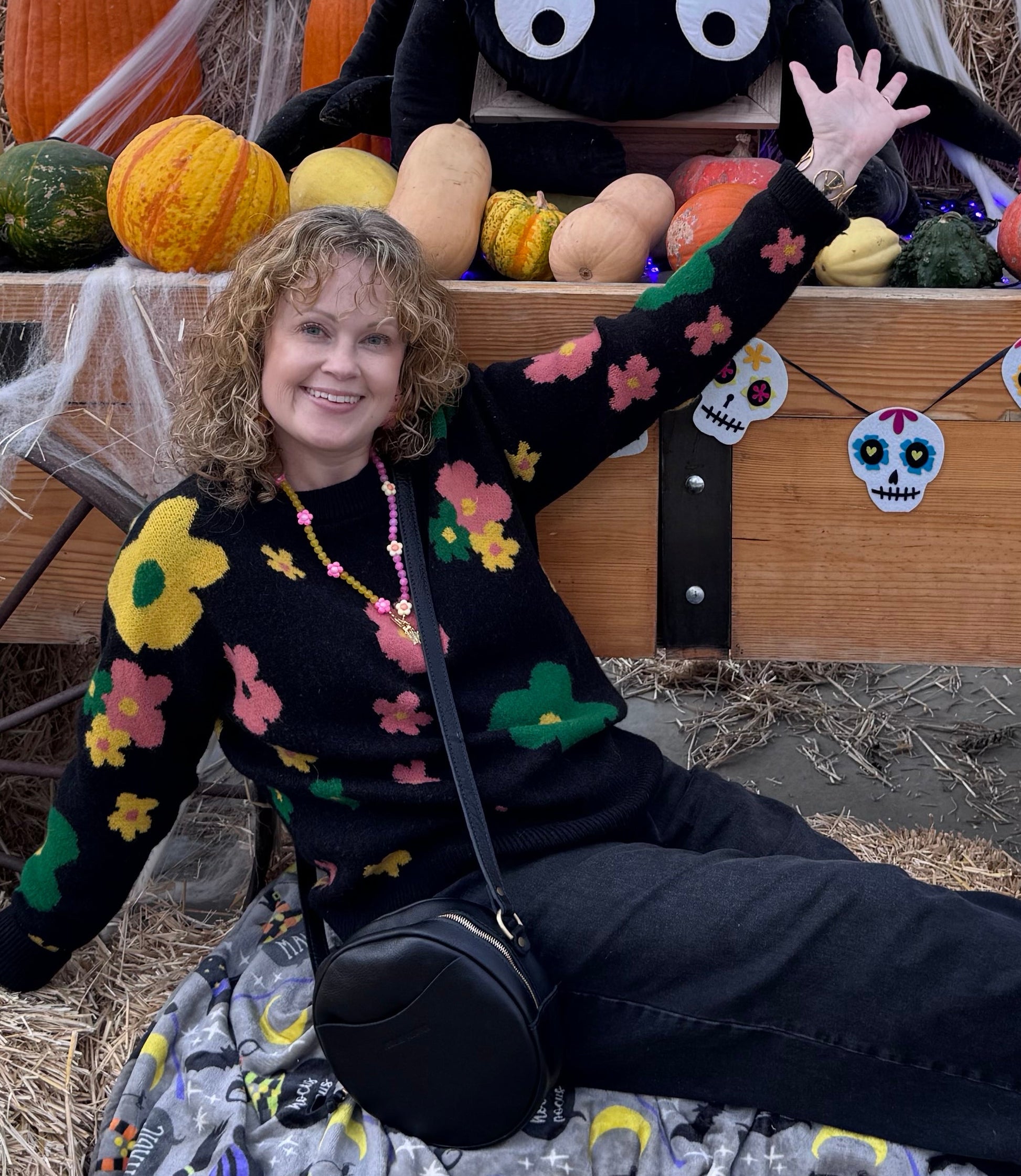 “Whoopsiedaisy!” beaded toggle charm necklace