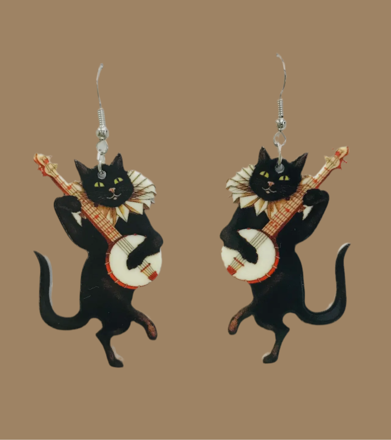 Slick Rick, “The Banjo Cat,” Earrings