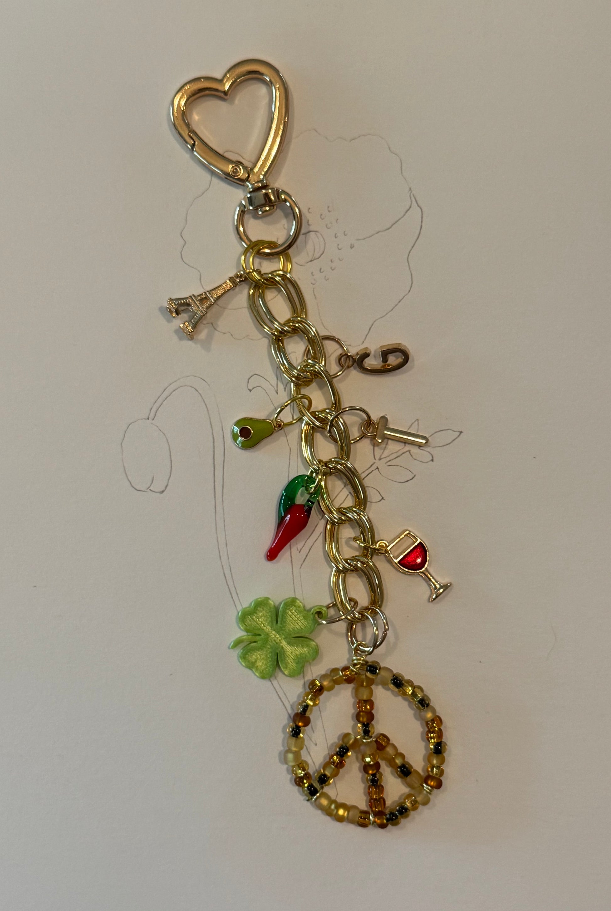 UPGRADED Handmade Customized Signature Bag Charm