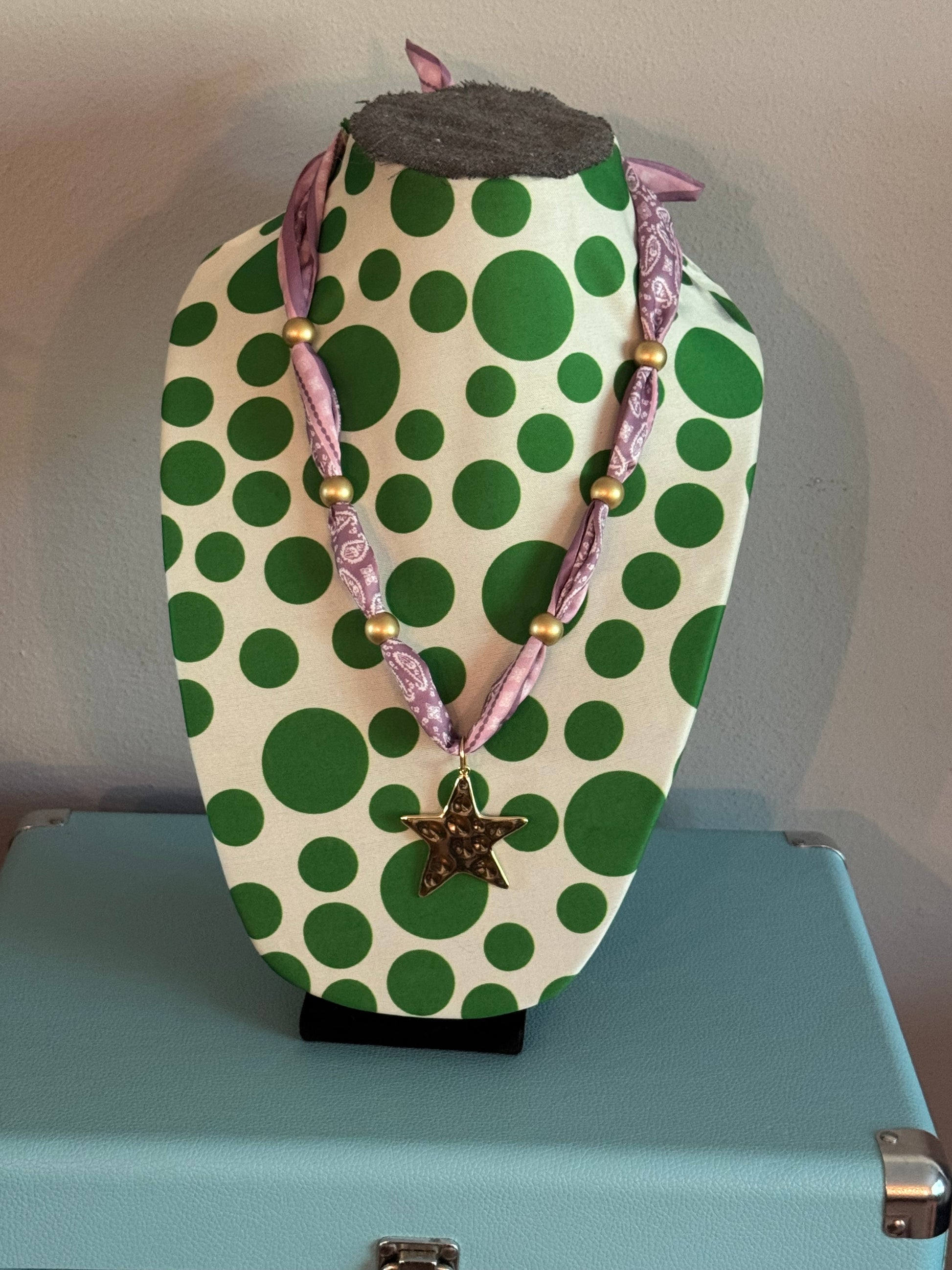 Super Star Silk Scarf Necklace