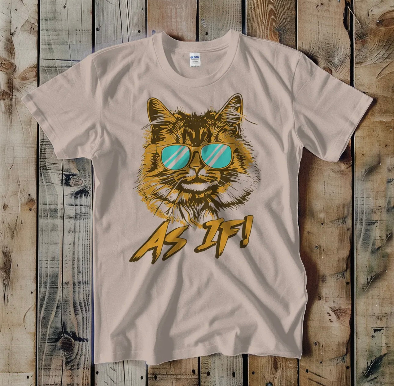 “As If” Rad Cat Unisex Tee